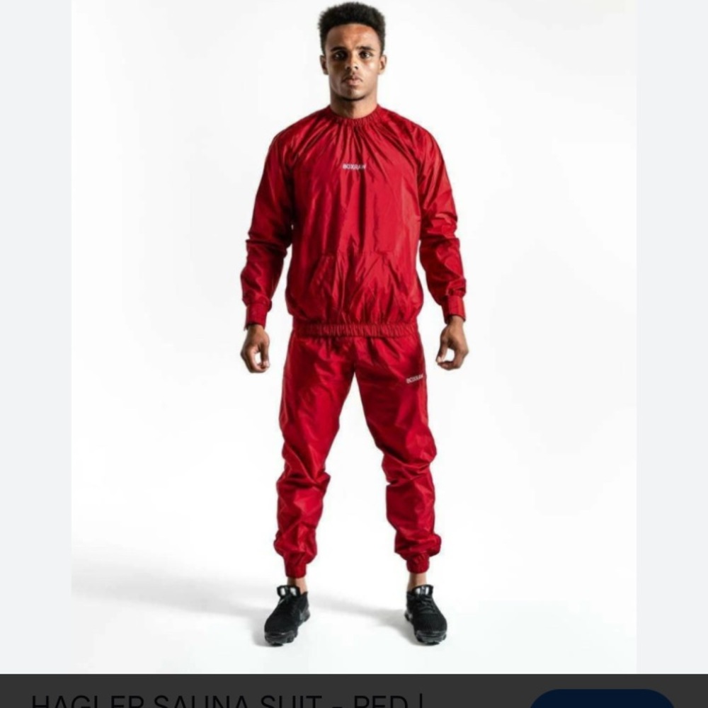 Boxraw Hagler Sauna Suit Mens Red Size L Large Boxing Sweat Suit Wrestling